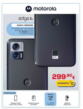 Euronics motorola edge 30 NEO offerta