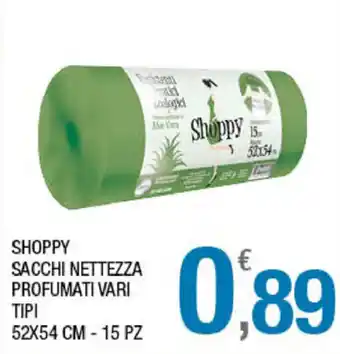 Splendidi e Splendenti Shoppy Sacchi Nettezza Profumati Vari Tipi 52x54cm 15pz offerta