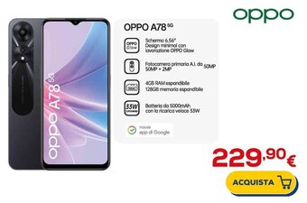Euronics OPPO A78 5G offerta
