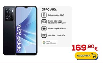 Euronics OPPO A57s offerta