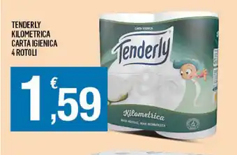 Splendidi e Splendenti Tenderly Kilometrica Carta Igienica 4 Rotoli offerta
