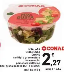 Spazio Conad Conad insalata mix & gusta offerta