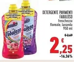 Conad City Fabuloso detergente pavimenti offerta