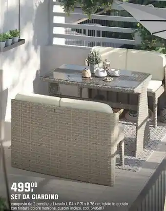 OBI Set da giardino offerta