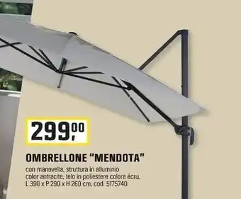 OBI Ombrellone “mendota” offerta