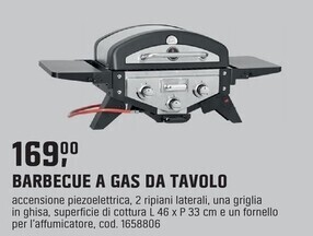OBI Barbecue a gas da tavolo offerta