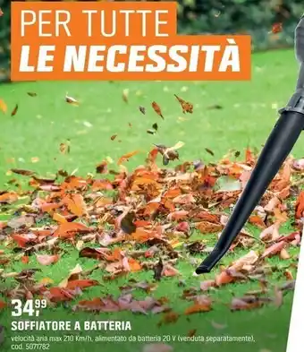 OBI Soffiatore a batteria offerta