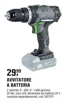 OBI Avvitatore a batteria offerta
