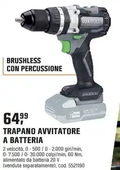 OBI Trapano avvitatore a batteria offerta