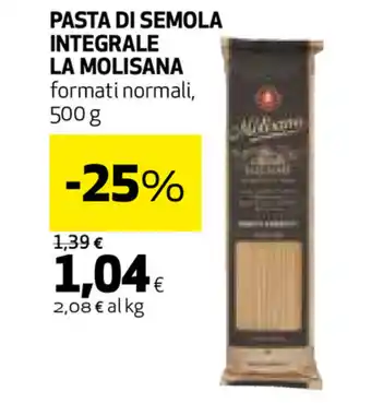 Coop La Molisana Pasta di Semola Integrale 500g offerta