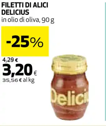 Coop Delicius Filetti di Alici 90g offerta