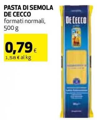 Coop De Cecco pasta di Semola 500g offerta