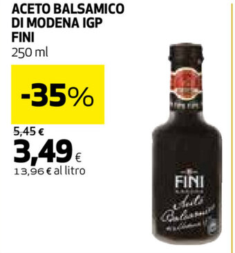 Coop Fini Aceto Balsamico di Modena IGP 250ml offerta