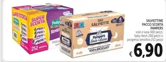Spazio Conad Pampers salviettine pacco scorta offerta