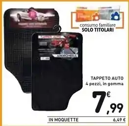 Spazio Conad Tappeto auto offerta