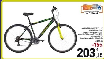 Spazio Conad Mountain bike 29 21v offerta