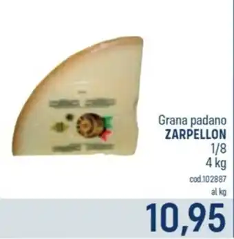 Grana padano ZARPELLON 1/8 4 kg