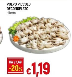 Famila Polpo piccolo decongelato offerta