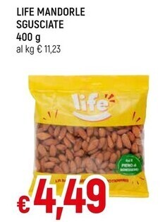Famila Life mandorle sgusciate offerta