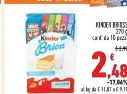 Conad Ferrero kinder brioss offerta