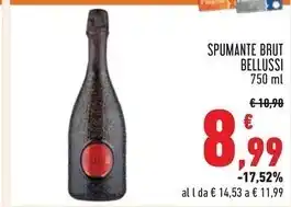 Conad Bellussi spumante brut offerta
