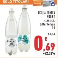 Conad Kinley acqua tonica offerta
