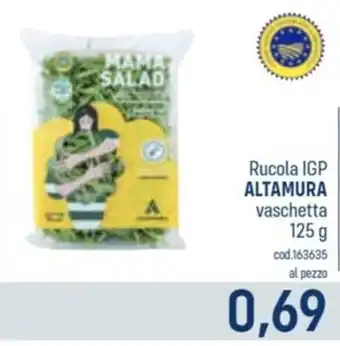 Talento Professional Store Rucola IGP ALTAMURA vaschetta 125 g offerta