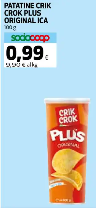 Coop Crik Crok Plus Original Ica Patatine 100g offerta