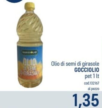 Olio di semi di girasole GOCCIOLIO pet 1 lt