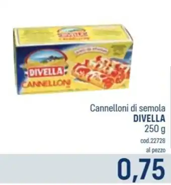 Cannelloni di semola DIVELLA 250 g