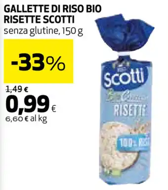 Coop Scotti Gallette di Riso Bio Risette 150g offerta
