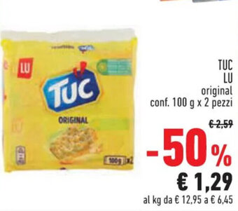 Conad TUC LU original conf. 100 g x 2 pezzi offerta