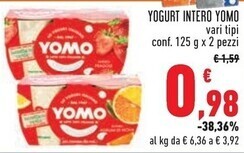 Conad City Yomo yogurt intero offerta