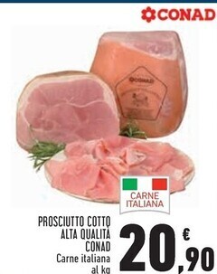 Conad City Conad prosciutto cotto alta qualita offerta