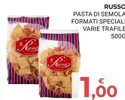 Eté Russo pasta di semola formati speciali varie trafile offerta