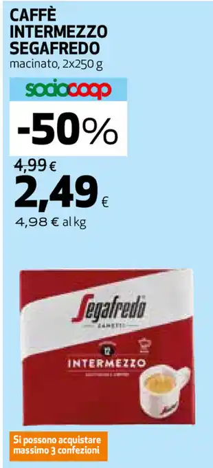 Coop Segafredo Caffè Intermezzo 2x250g offerta