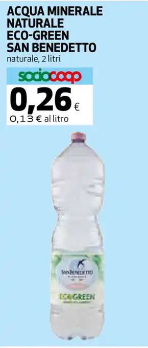 Coop San Benedetto Eco-Green Acqua Minerale Naturale 2 litri offerta