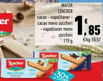 Conad WAFER LOACKER 175 g offerta