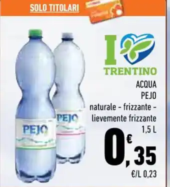 Conad ACQUA Pejo 1,5 l offerta