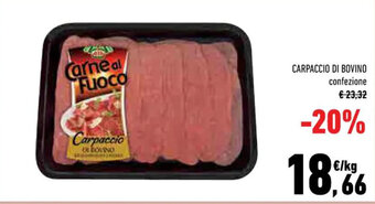 Conad CARPACCIO DI BOVINO offerta