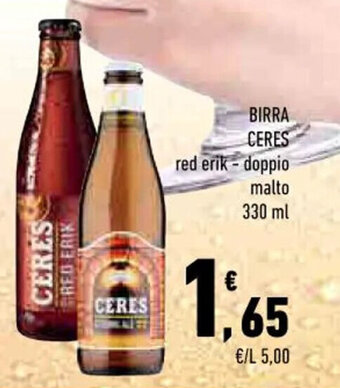 Conad BIRRA CERES 330 ml offerta