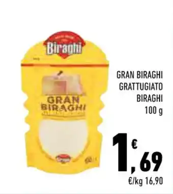 Conad GRAN BIRAGHI GRATTUGIATO BIRAGHI 100 g offerta
