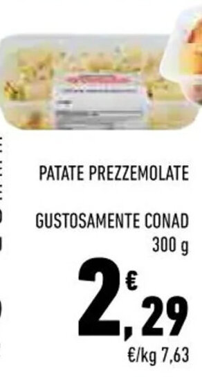 Conad PATATE PREZZEMOLATE GUSTOSAMENTE CONAD 300 g offerta