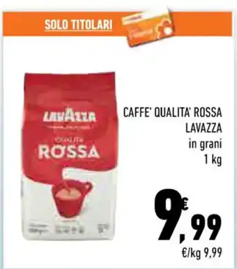 Conad CAFFE' QUALITA' ROSSA LAVAZZA 1 kg offerta