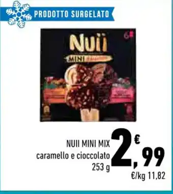 Conad NUII MINI MIX caramello e cioccolato 253 g offerta