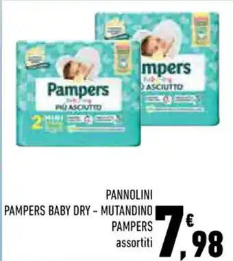 Conad PANNOLINI PAMPERS Baby Dry-Mutandino assortiti offerta
