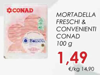 Conad MORTADELLA FRESCHI & CONVENIENTI CONAD 100 g offerta