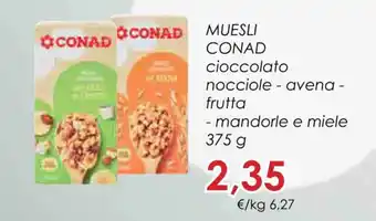 Conad CONAD MUESLI 375 g offerta