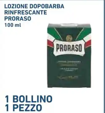 Conad LOZIONE DOPOBARBA RINFRESCANTE PRORASO 100 ml offerta