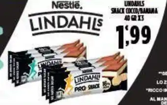 Nestle LINDAHLS SNACK COCCO/BANANA 40 GR X 3